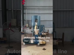 Frango de 1 ou 2 toneladas Pequena fábrica de ração de aves de capoeira Máquina de estrela automática completa