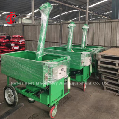 Carrinho automático de alimentação de frango Caixa de aves de capoeira Trolley de alimentação Rosa