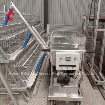 Carro de alimentação da galinha automática da bateria recarregável para a estrela da gaiola de bateria da galinha