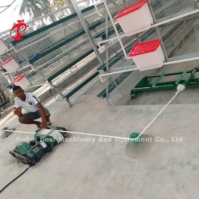 tipo máquina do raspador de 220V 380V da remoção do estrume para a estrela da casa de galinha das aves domésticas