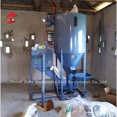 máquina completa do moinho de alimentação 380V automática com a estrela de For Chicken Feed do misturador e do moedor