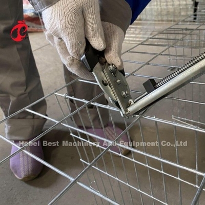 Aço galvanizado personalizado A tipo gaiola de camada de aves de capoeira para ponto de areia de areia
