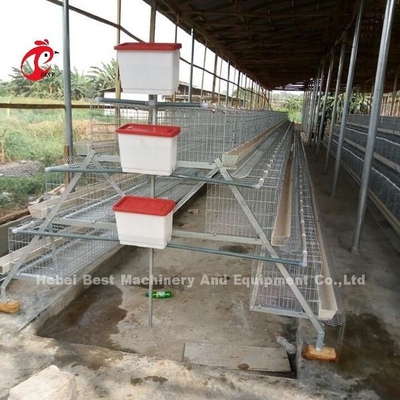 China importou a gaiola de bateria revestida ISO9001 da galinha, porta Sandy do sistema 4 da gaiola da galinha da camada