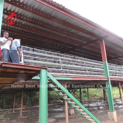 Um tipo cultivo de aves domésticas ISO14001 da gaiola de bateria das grelhas Doris