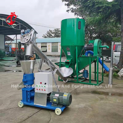 Moedor Feed Processing System 3kw do misturador da alimentação de 0,5 toneladas para rebanhos animais Emily