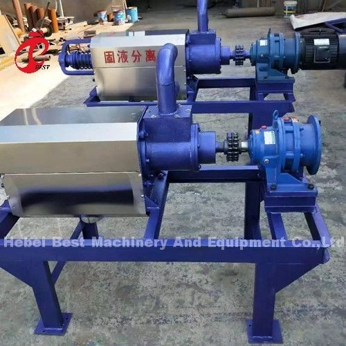 Processamento de estrume Máquina de desaguamento de estrume Máquina de secagem de estrume para secar o excremento de frango Doris